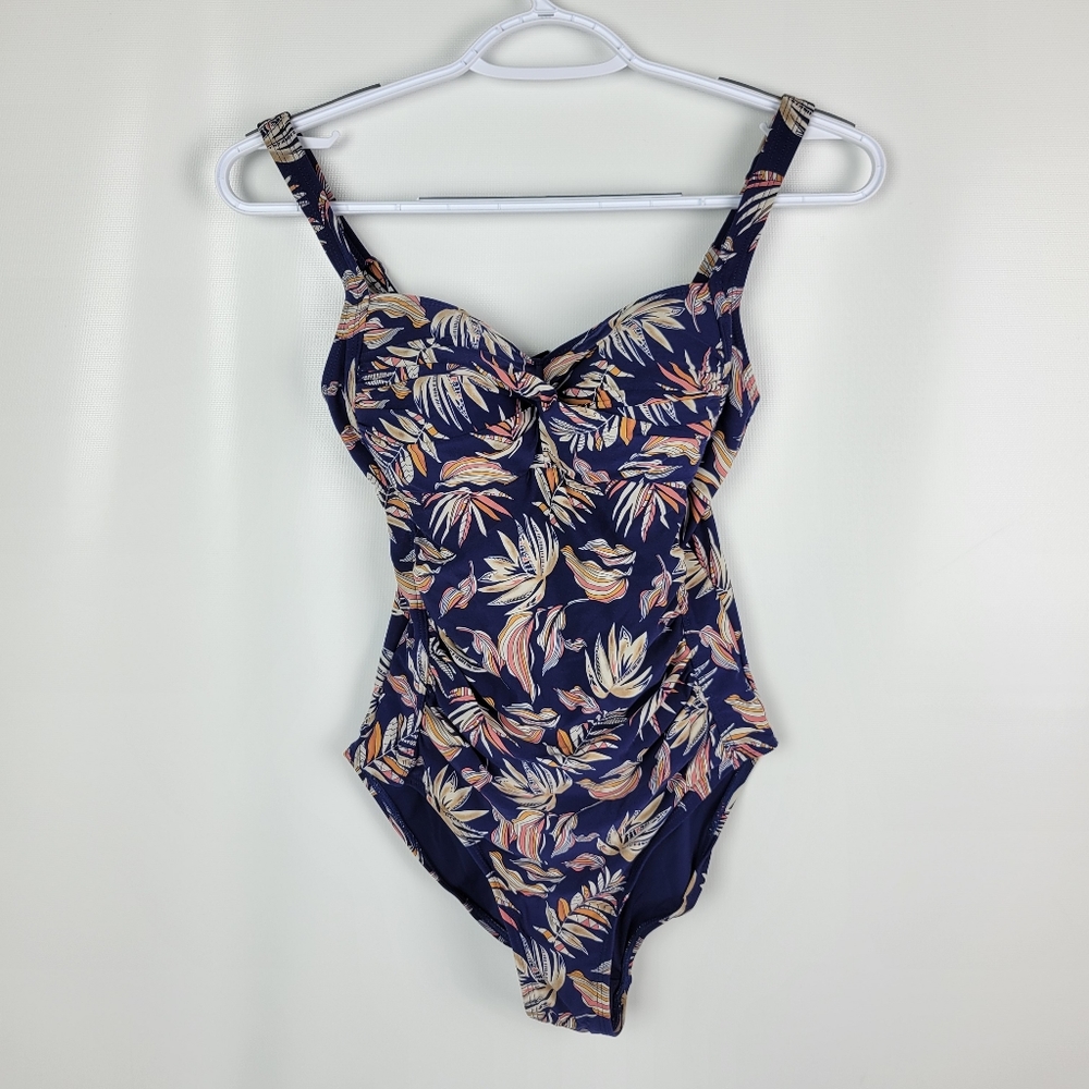 Niptuck one piece swimsuit size 4 tropical floral